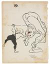 HENRI DE TOULOUSE-LAUTREC (1864-1901). [LE RIRE.] Group of 4 plates. Circa 1897. Each approximately 11x8 inches, 30x22 cm.